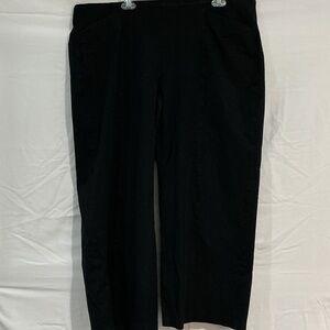Old Navy Black Wide-Leg Pull-On Trousers